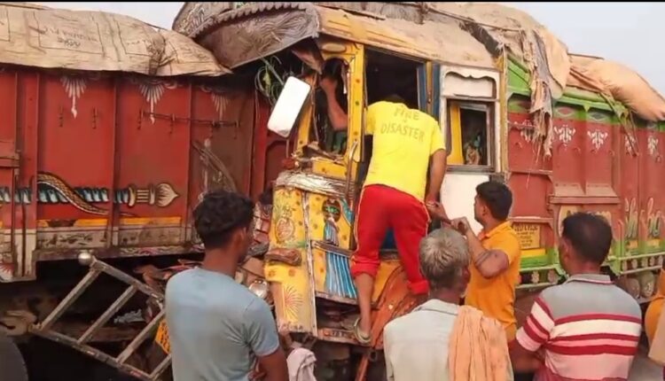 ଟ୍ରକକୁ ପଛରୁ ପିଟିଲା ଟ୍ରକ, ଡ୍ରାଇଭର ମୃତ