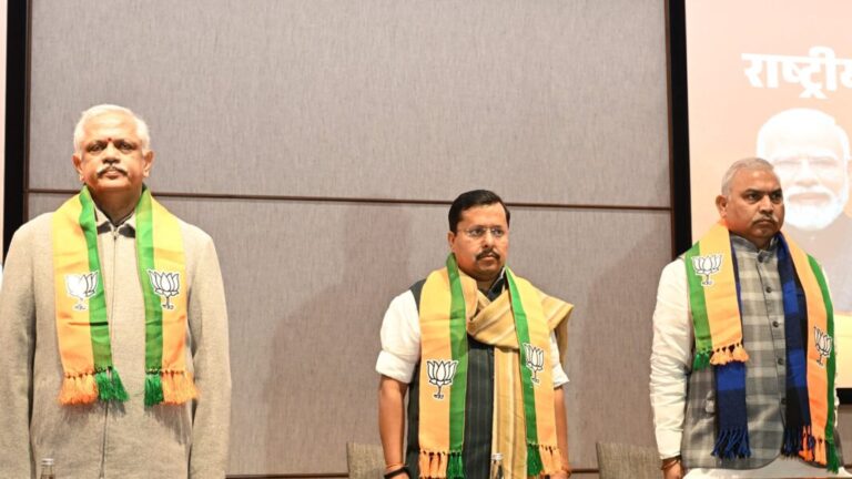 ବିଜେପିର ନବନିଯୁକ୍ତ ରାଷ୍ଟ୍ରୀୟ ଅଧ୍ୟକ୍ଷ ନୀତିନ ନବୀନଙ୍କ ପ୍ରଥମ ବୈଠକ